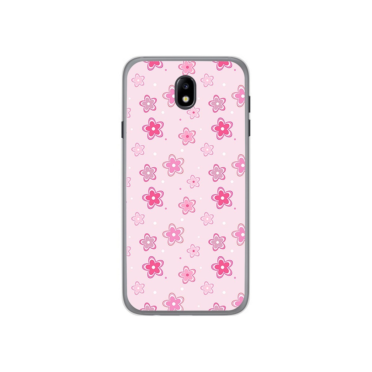 Funda Gel Tpu para Samsung Galaxy J7 (2017) Diseño Flores Dibujos