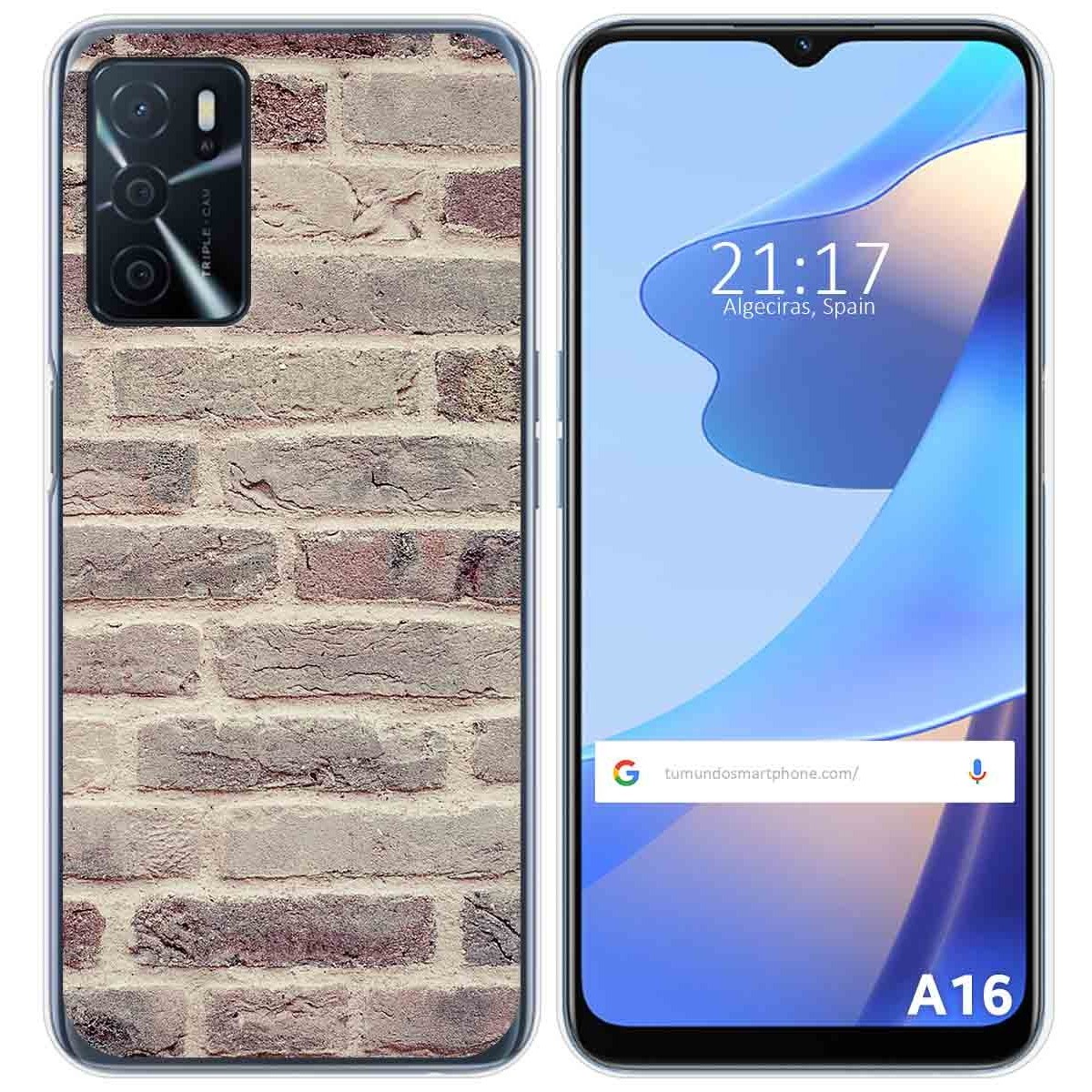 Funda Silicona para Oppo A16 / A16s diseño Ladrillo 01 Dibujos