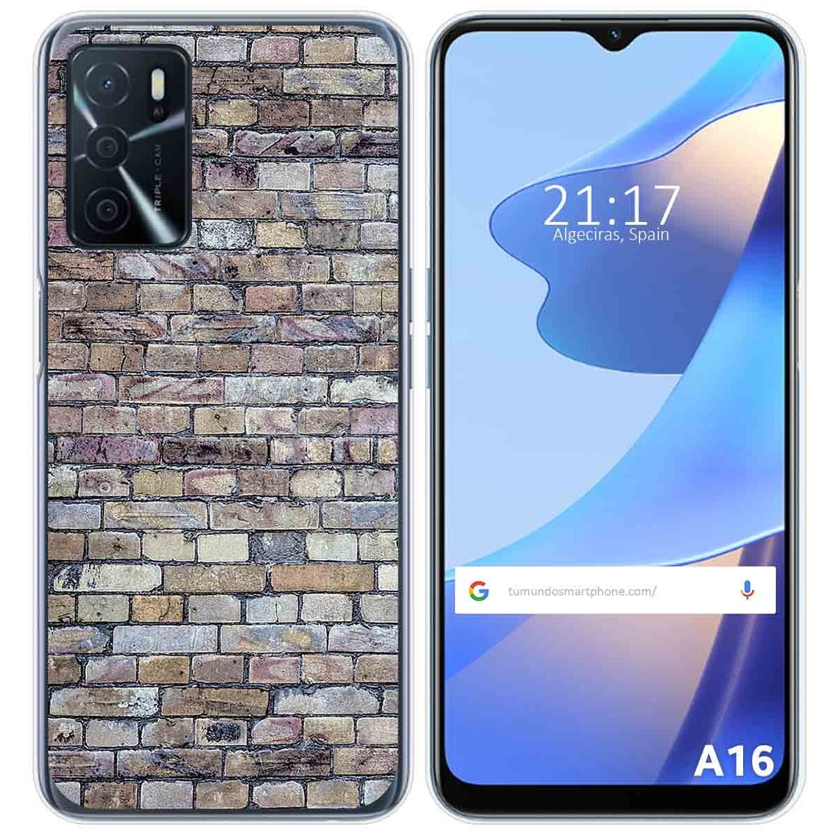 Funda Silicona para Oppo A16 / A16s diseño Ladrillo 02 Dibujos