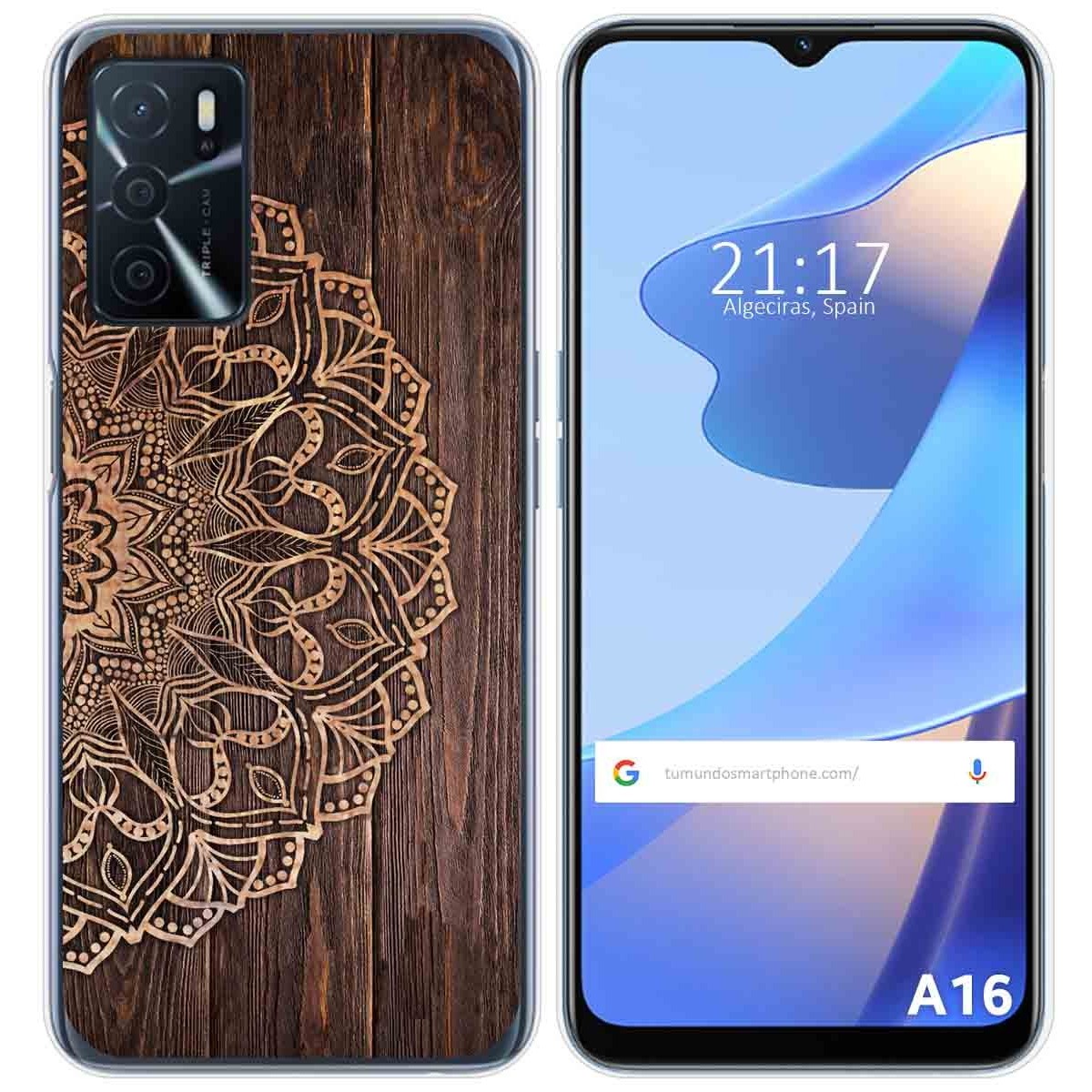 Funda Silicona para Oppo A16 / A16s diseño Madera 06 Dibujos