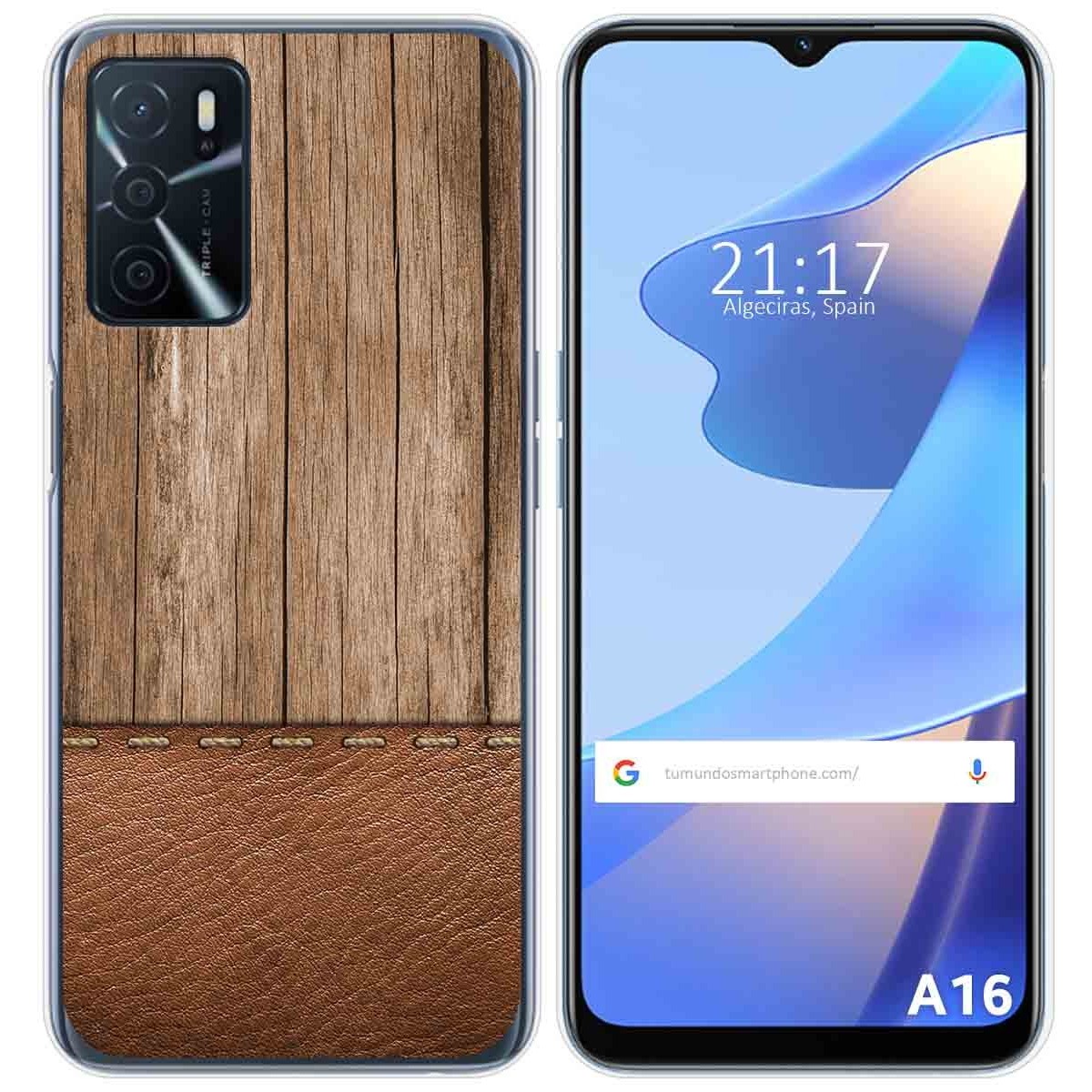 Funda Silicona para Oppo A16 / A16s diseño Madera 09 Dibujos