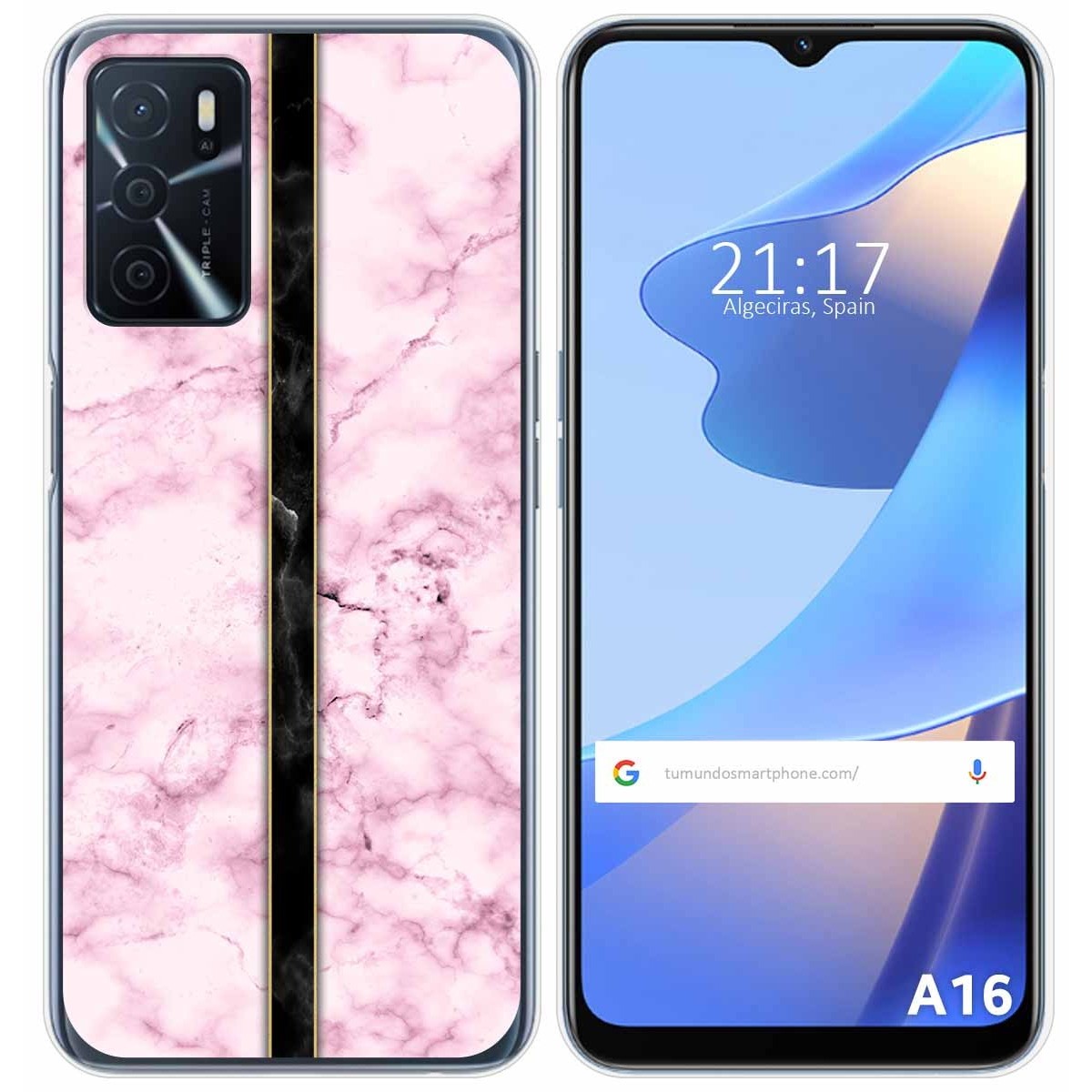 Funda Silicona para Oppo A16 / A16s diseño Mármol 04 Dibujos