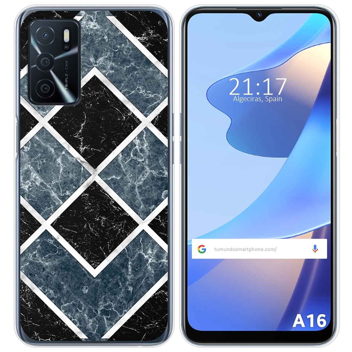 Funda Silicona para Oppo A16 / A16s diseño Mármol 06 Dibujos