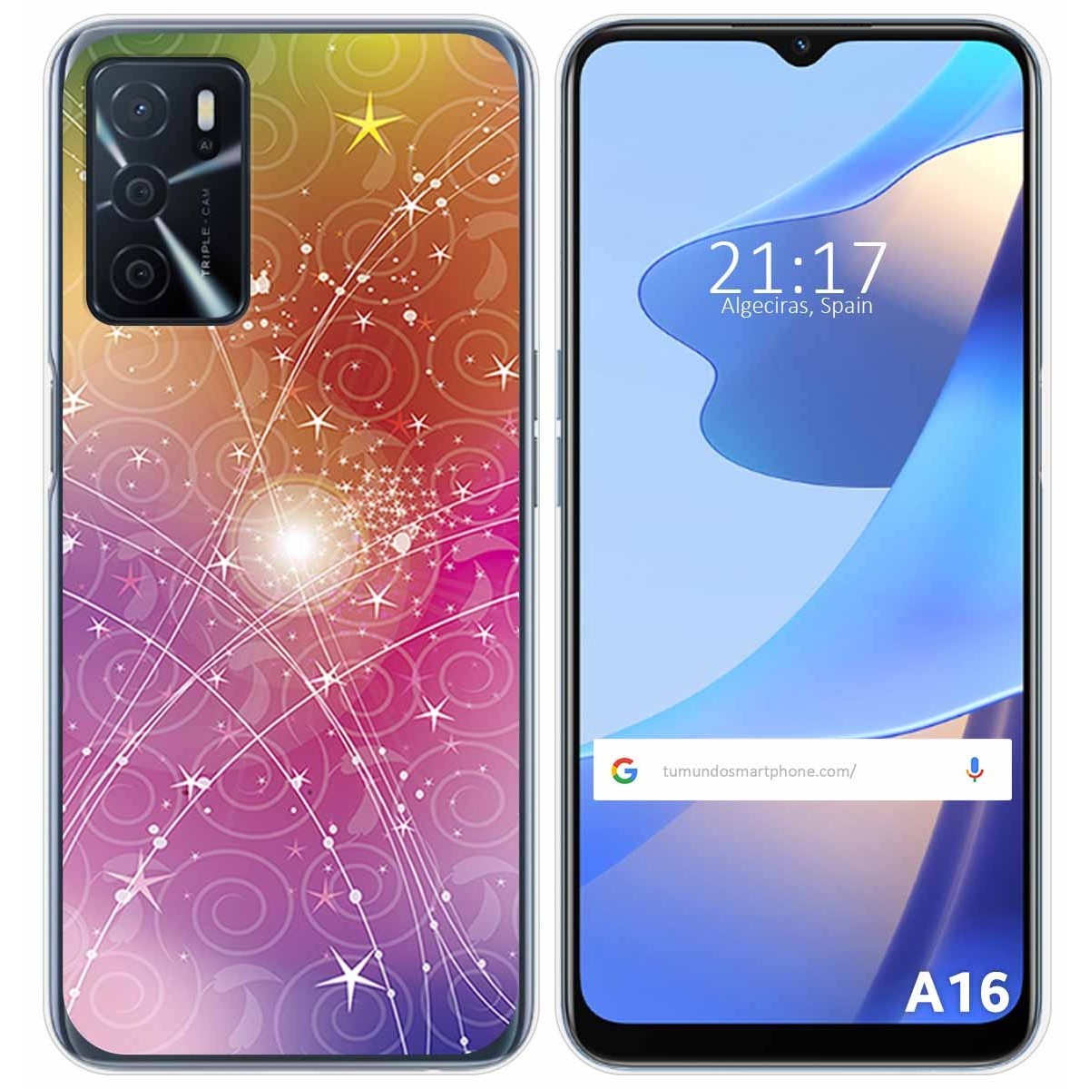 Funda Silicona para Oppo A16 / A16s diseño Abstracto Dibujos