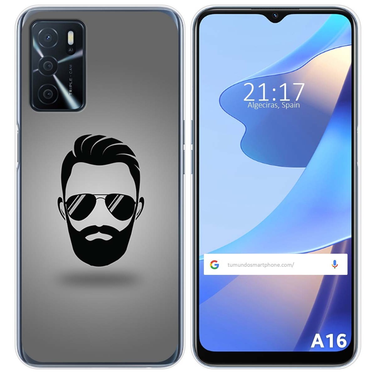 Funda Silicona para Oppo A16 / A16s diseño Barba Dibujos