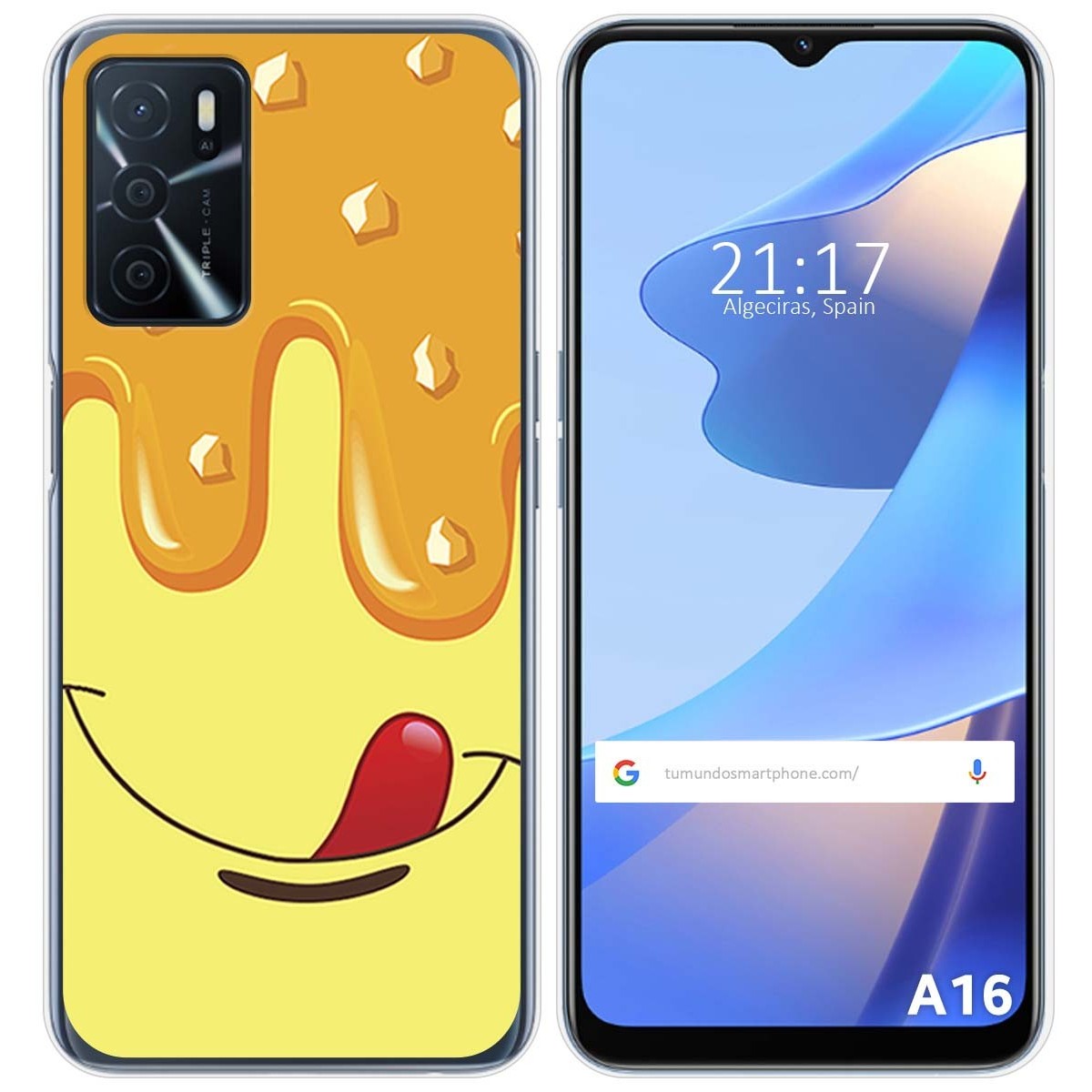 Funda Silicona para Oppo A16 / A16s diseño Helado Vainilla Dibujos