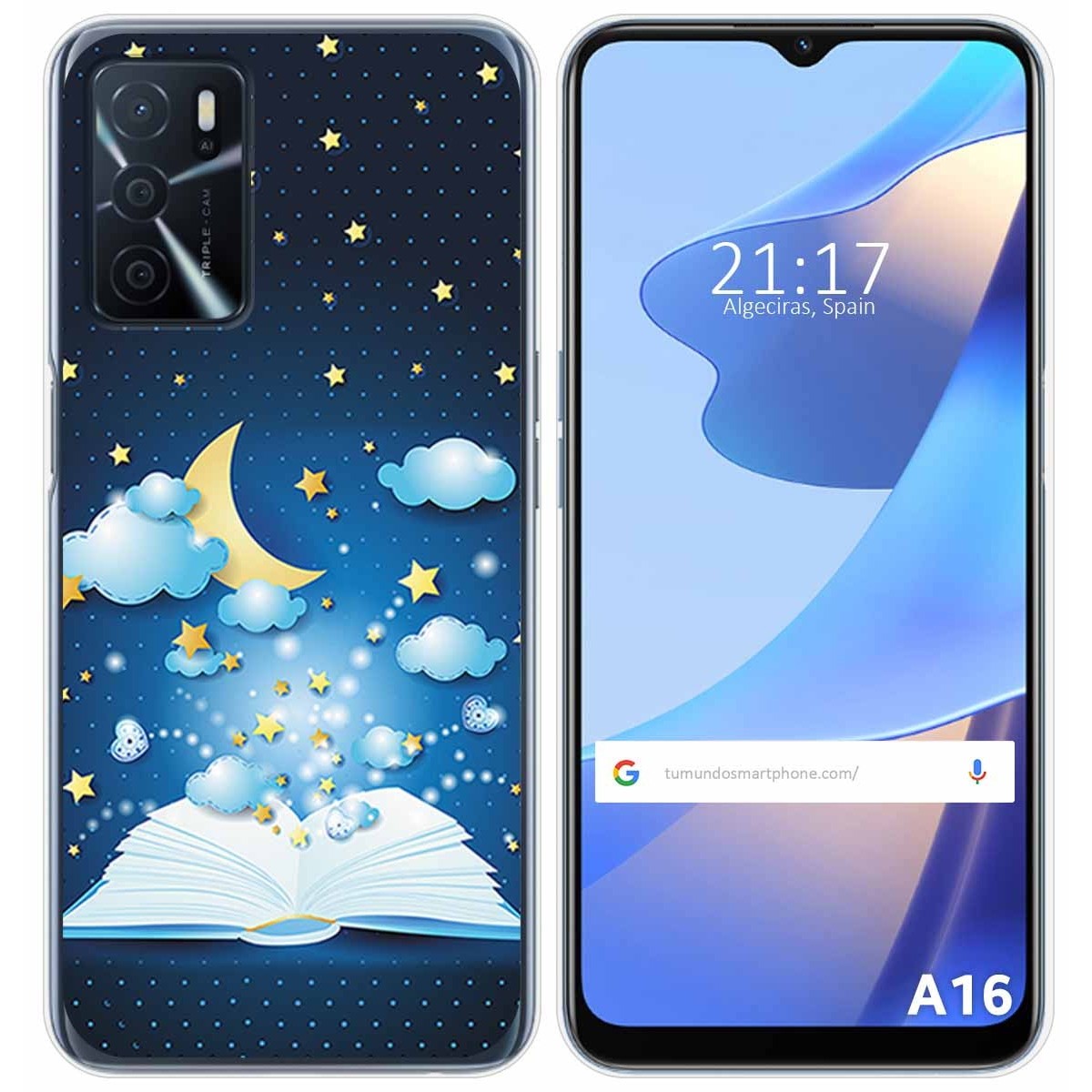 Funda Silicona para Oppo A16 / A16s diseño Libro Cuentos Dibujos