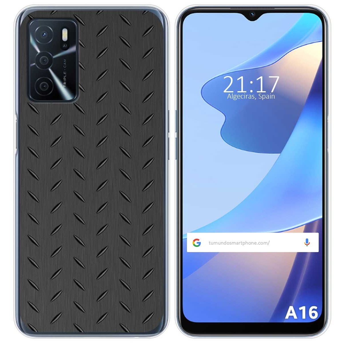Funda Silicona para Oppo A16 / A16s diseño Metal Dibujos