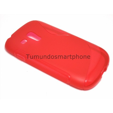 Funda Gel Tpu Samsung Galaxy S3 Mini I8190 S Line Color Roja
