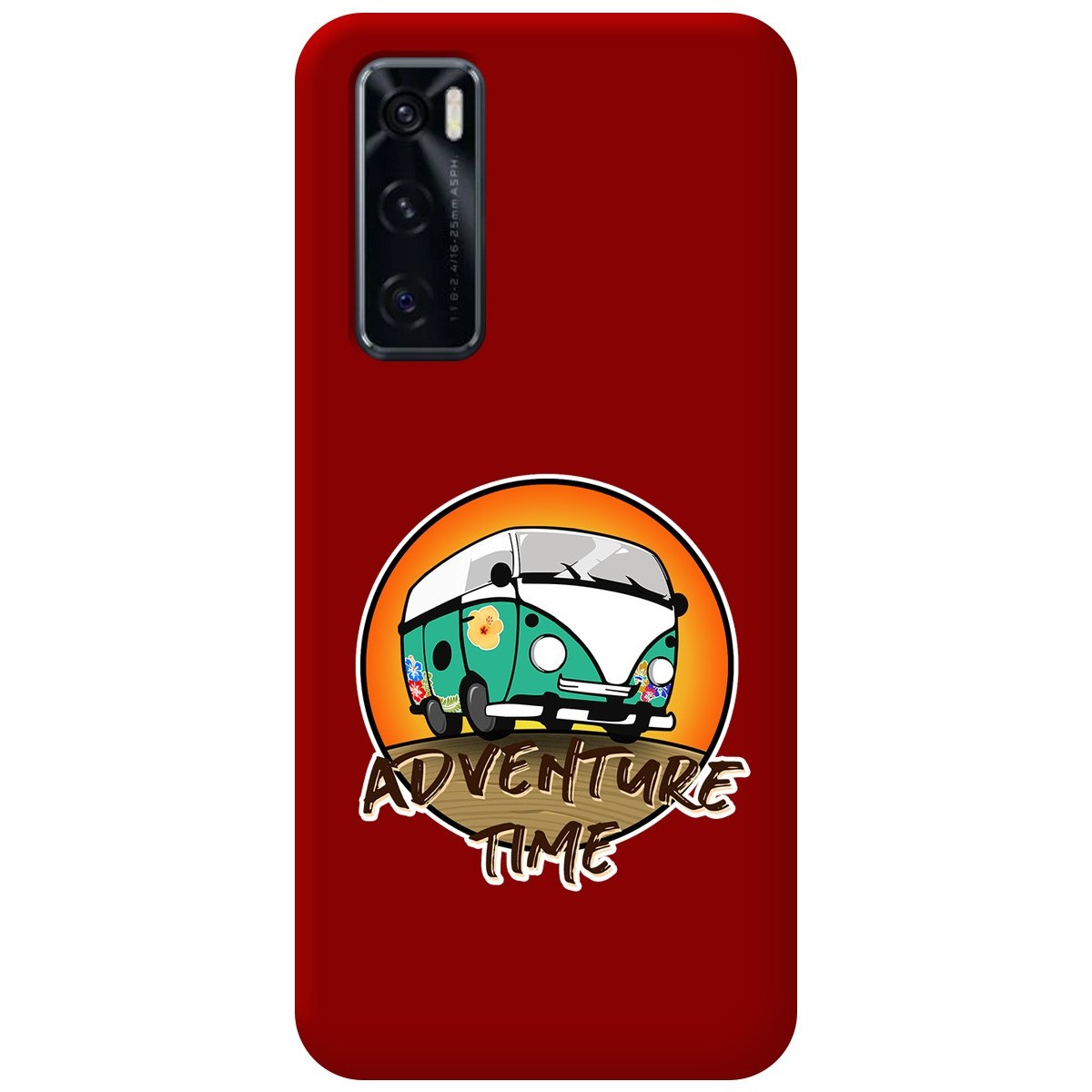 Funda Silicona Líquida Roja para Vivo Y70 diseño Adventure Time Dibujos