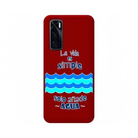 Funda Silicona Líquida Roja para Vivo Y70 diseño Agua Dibujos