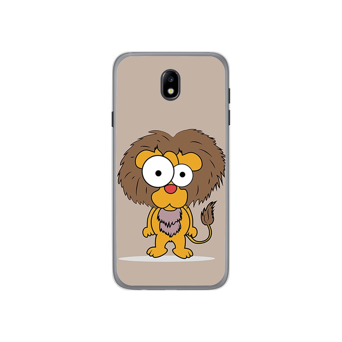 Funda Gel Tpu para Samsung Galaxy J7 (2017) Diseño Leon Dibujos