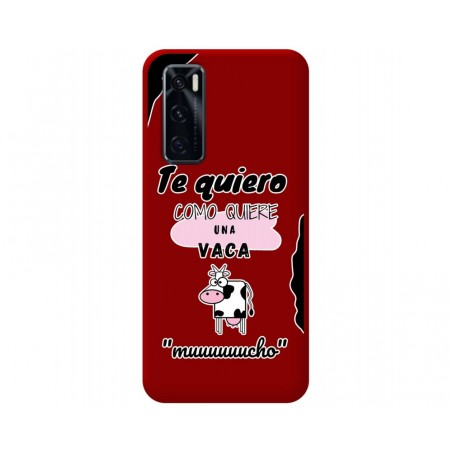 Funda Silicona Líquida Roja para Vivo Y70 diseño Vaca Dibujos