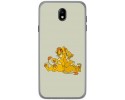 Funda Gel Tpu para Samsung Galaxy J7 (2017) Diseño Leones Dibujos