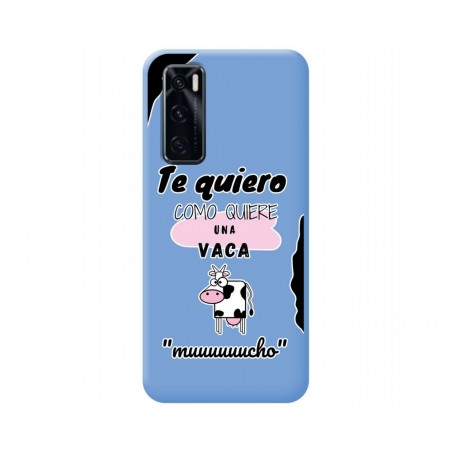 Funda Silicona Líquida Azul para Vivo Y70 diseño Vaca Dibujos