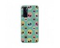 Funda Silicona Líquida Verde para Vivo Y70 diseño Catrina Dibujos