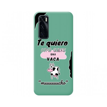 Funda Silicona Líquida Verde para Vivo Y70 diseño Vaca Dibujos