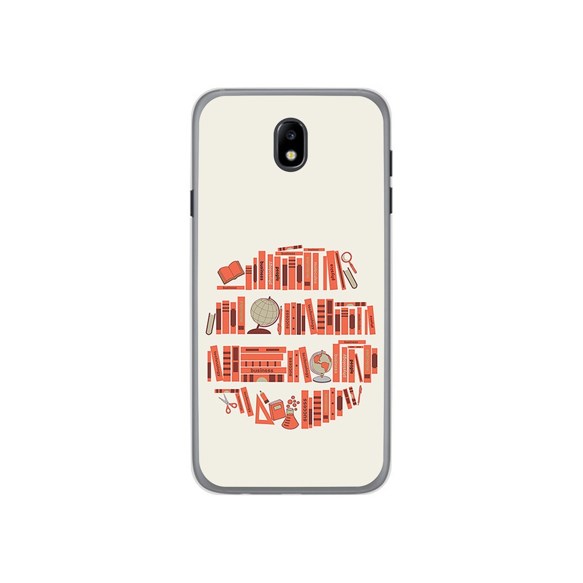 Funda Gel Tpu para Samsung Galaxy J7 (2017) Diseño Mundo Libro Dibujos