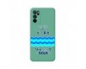 Funda Silicona Líquida Verde para Oppo A16 / A16s diseño Agua Dibujos