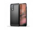 Funda Gel Tpu Tipo Carbon Negra para OnePlus Nord 2 5G