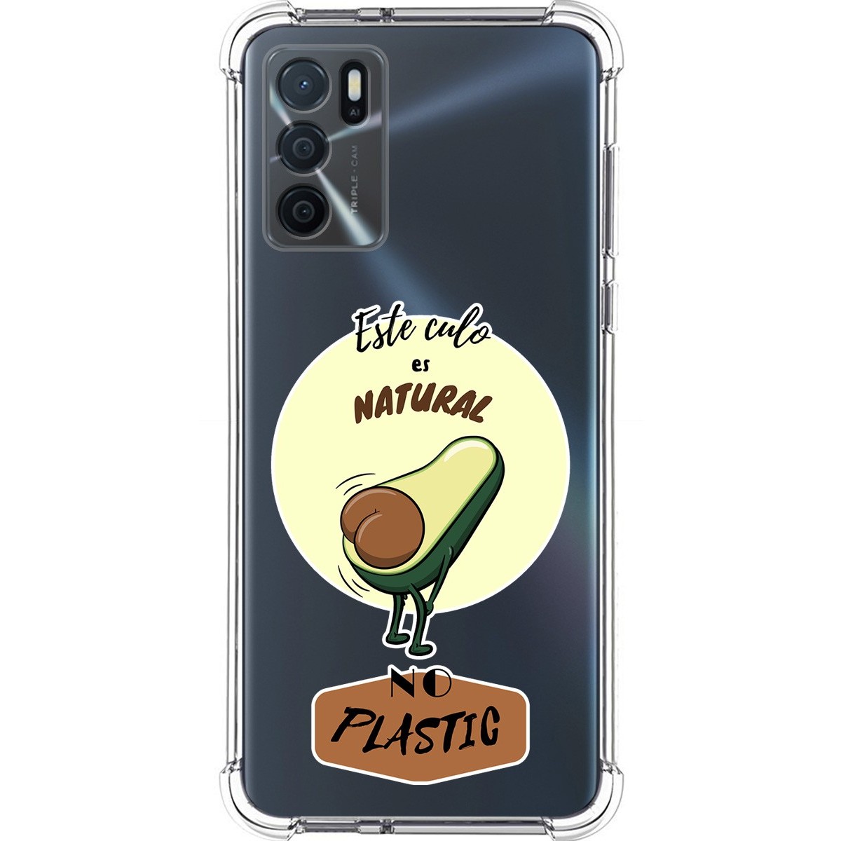 Funda Silicona Antigolpes para Oppo A16 / A16s diseño Culo Natural Dibujos