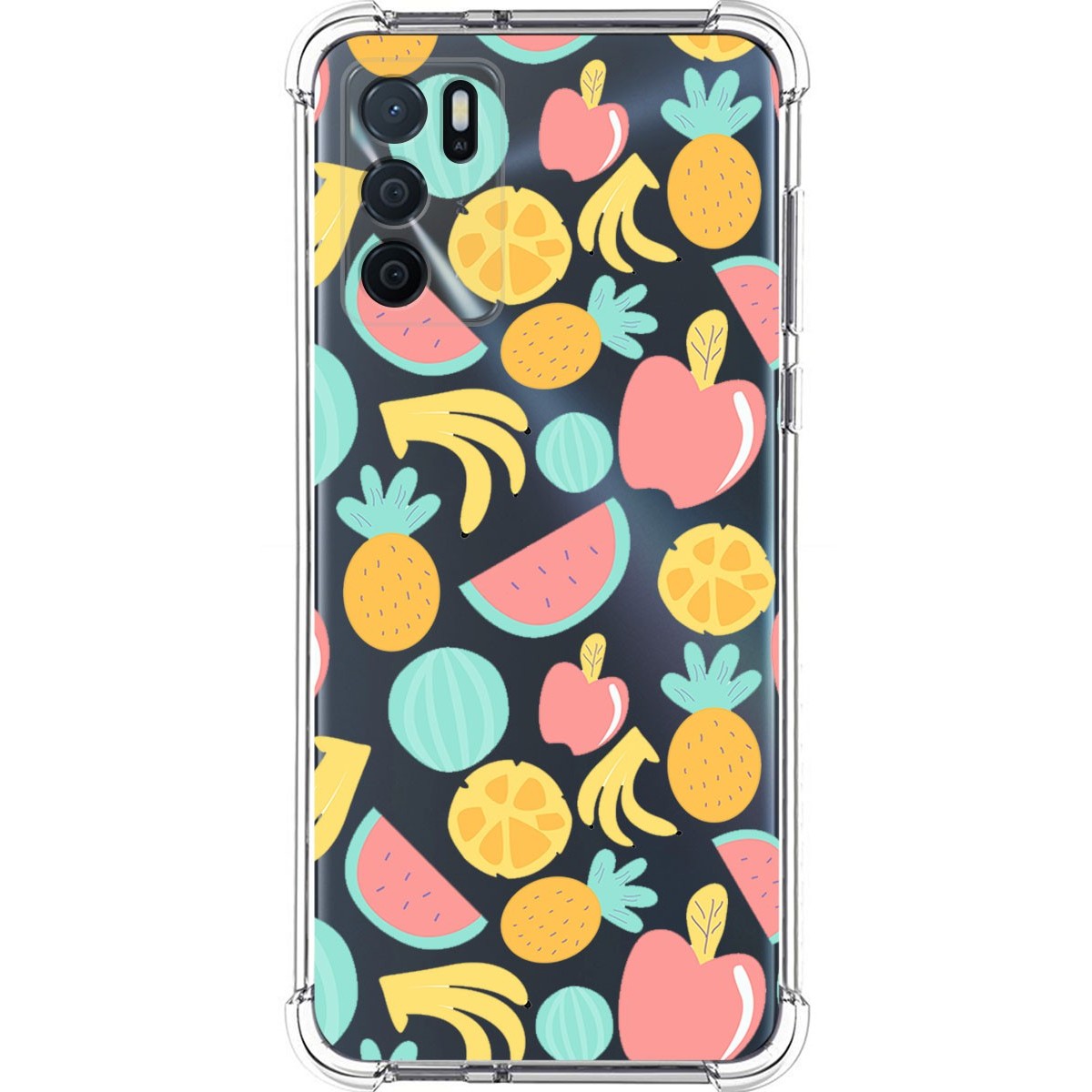 Funda Silicona Antigolpes para Oppo A16 / A16s diseño Frutas 02 Dibujos