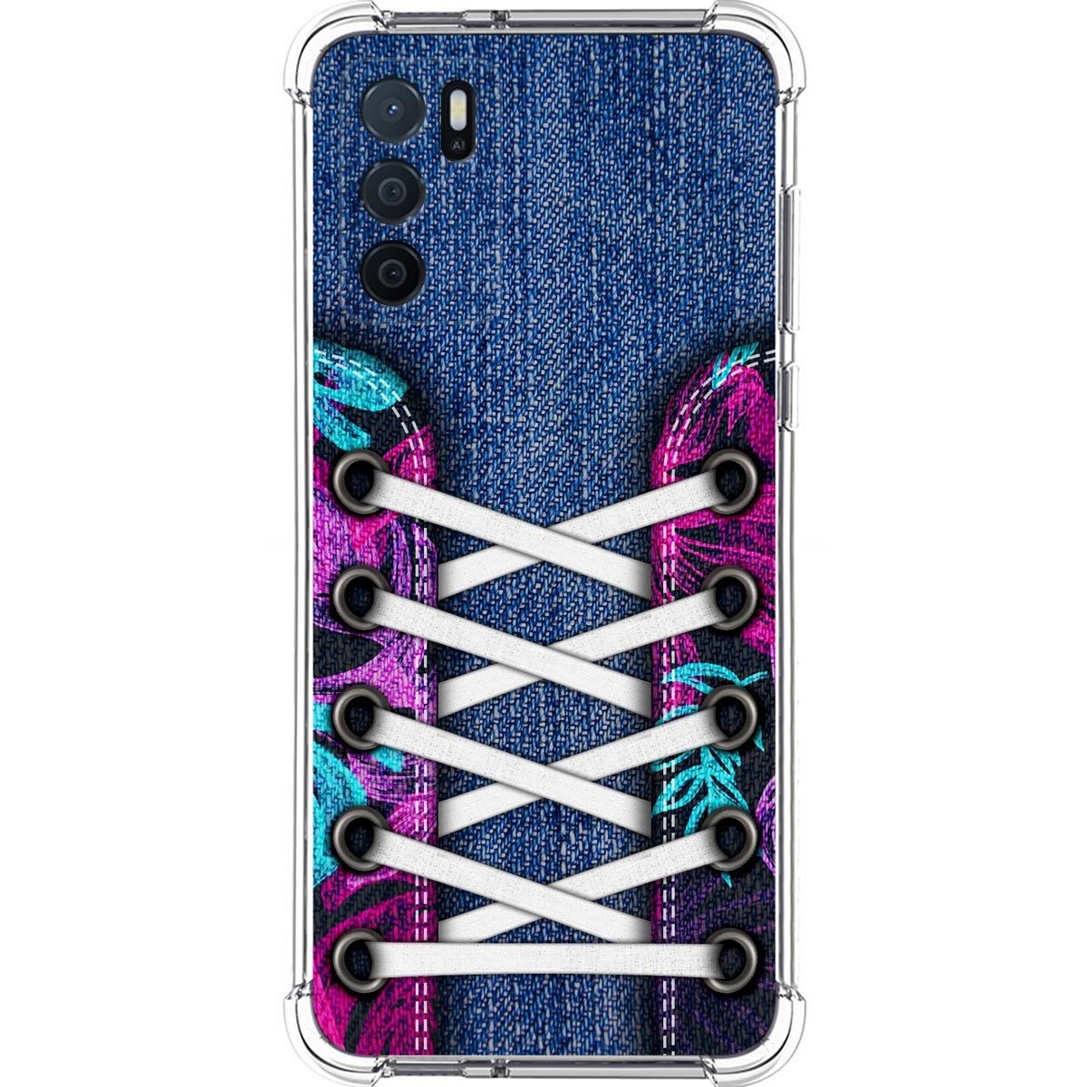 Funda Silicona Antigolpes para Oppo A16 / A16s diseño Zapatillas 06 Dibujos
