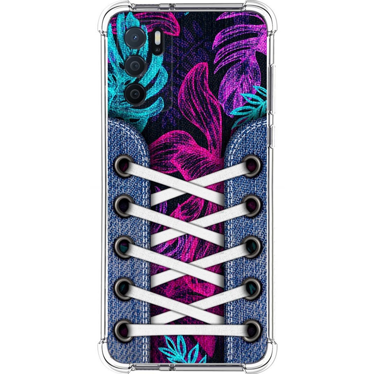 Funda Silicona Antigolpes para Oppo A16 / A16s diseño Zapatillas 07 Dibujos