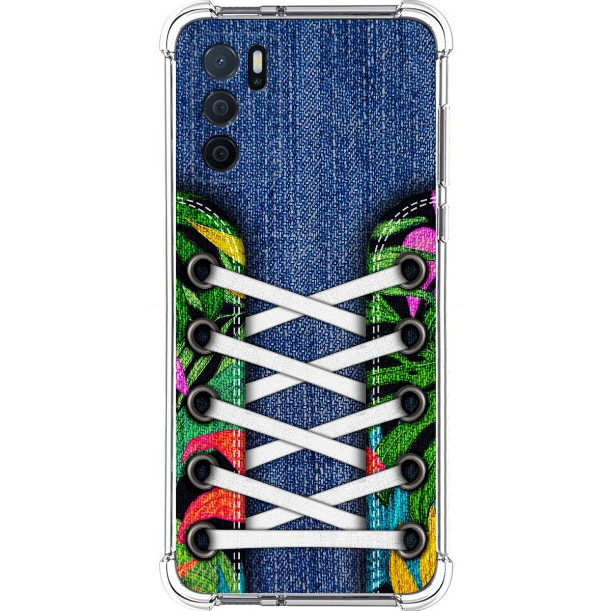 Funda Silicona Antigolpes para Oppo A16 / A16s diseño Zapatillas 13 Dibujos