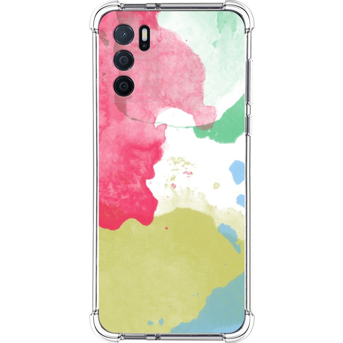 Funda Silicona Antigolpes para Oppo A16 / A16s diseño Acuarela 02 Dibujos