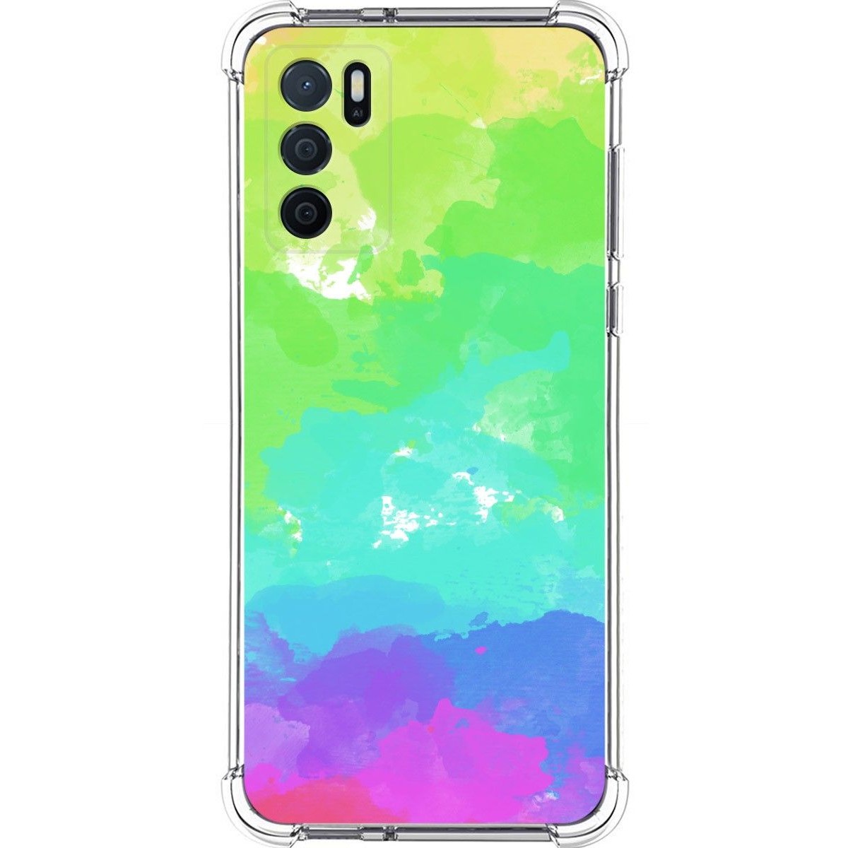 Funda Silicona Antigolpes para Oppo A16 / A16s diseño Acuarela 03 Dibujos