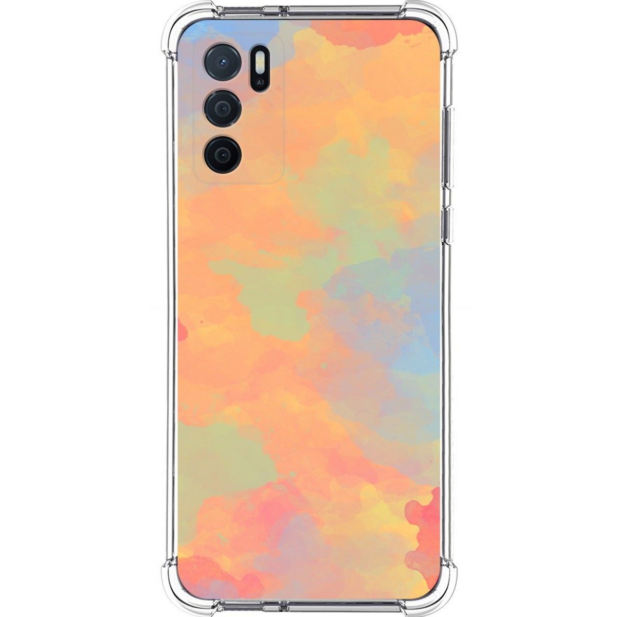 Funda Silicona Antigolpes para Oppo A16 / A16s diseño Acuarela 08 Dibujos