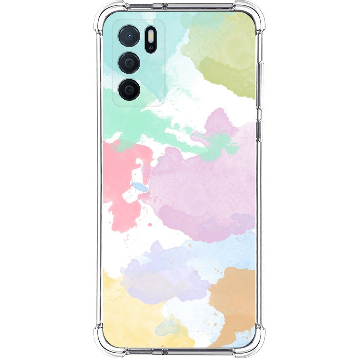 Funda Silicona Antigolpes para Oppo A16 / A16s diseño Acuarela 11 Dibujos