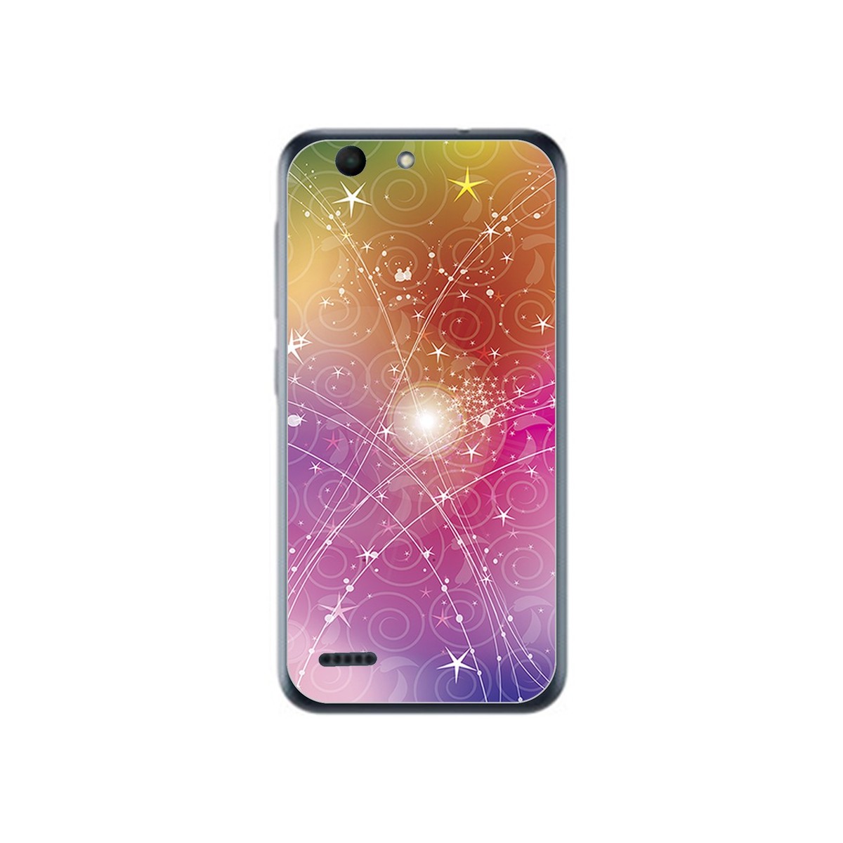 Funda Gel Tpu para Vodafone Smart E8 Diseño Abstracto Dibujos