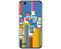 Funda Gel Tpu para Vodafone Smart E8 Diseño Apps Dibujos