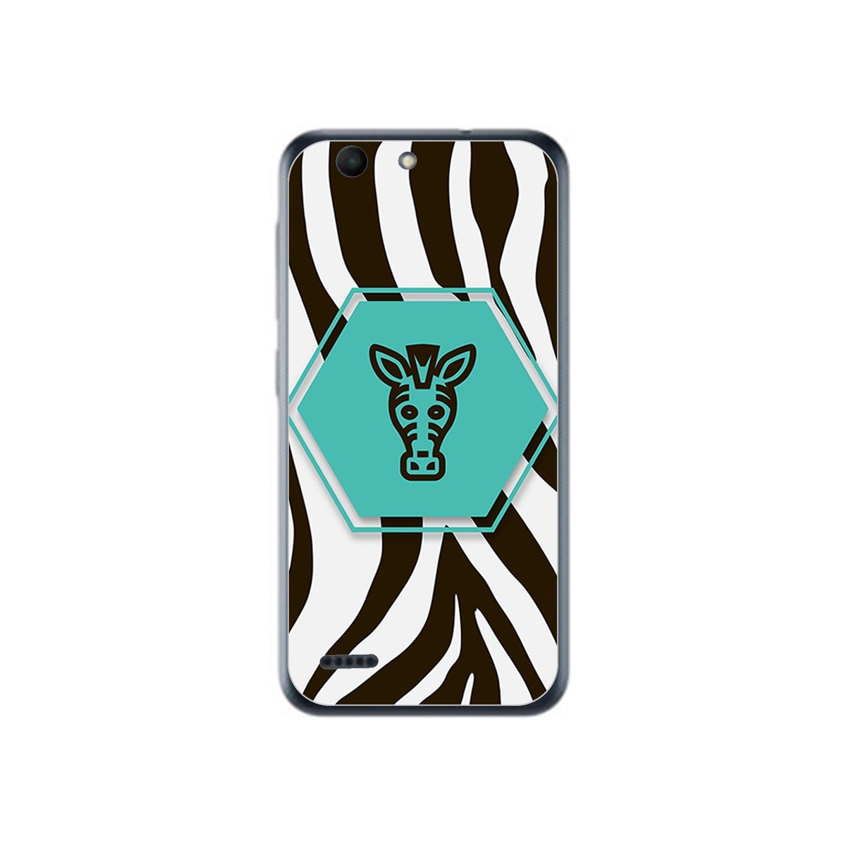 Funda Gel Tpu para Vodafone Smart E8 Diseño Cebra Dibujos