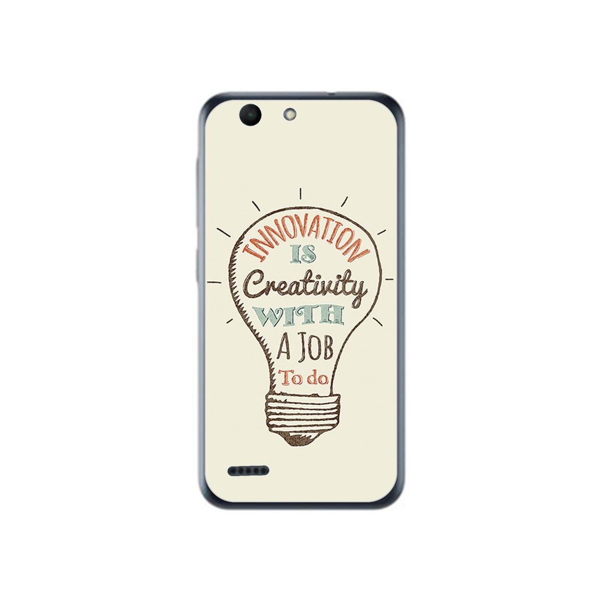 Funda Gel Tpu para Vodafone Smart E8 Diseño Creativity Dibujos