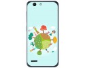 Funda Gel Tpu para Vodafone Smart E8 Diseño Familia Dibujos