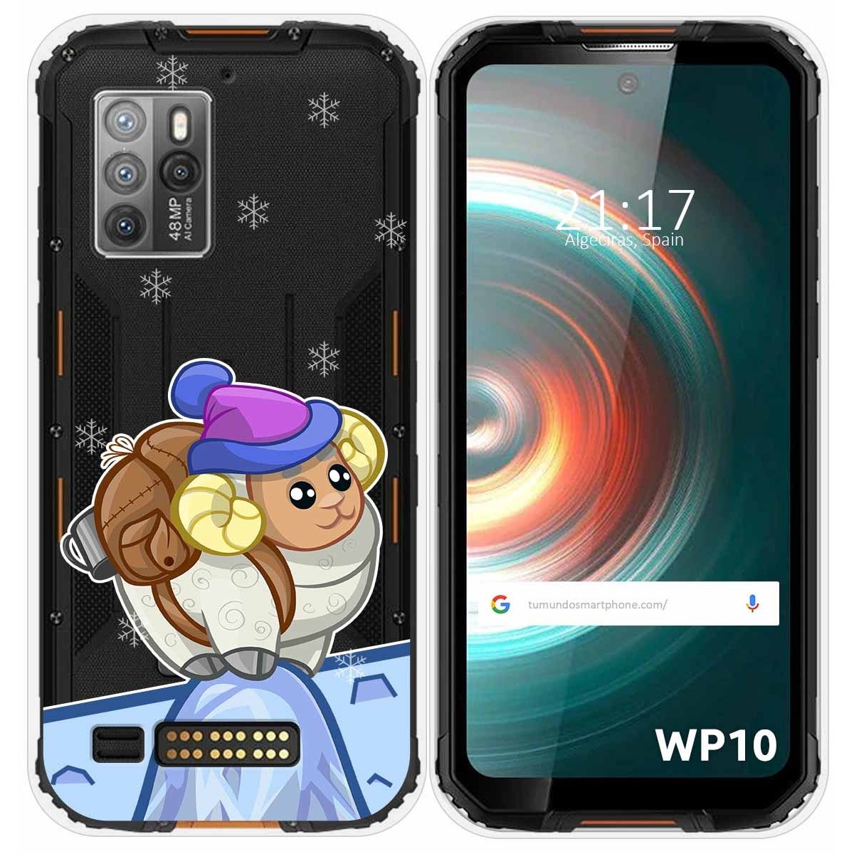 Funda Silicona Transparente para Oukitel WP10 diseño Cabra Dibujos