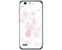 Funda Gel Tpu para Vodafone Smart E8 Diseño Flores Minimal Dibujos