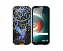 Funda Silicona Transparente para Oukitel WP10 diseño Plumas Dibujos