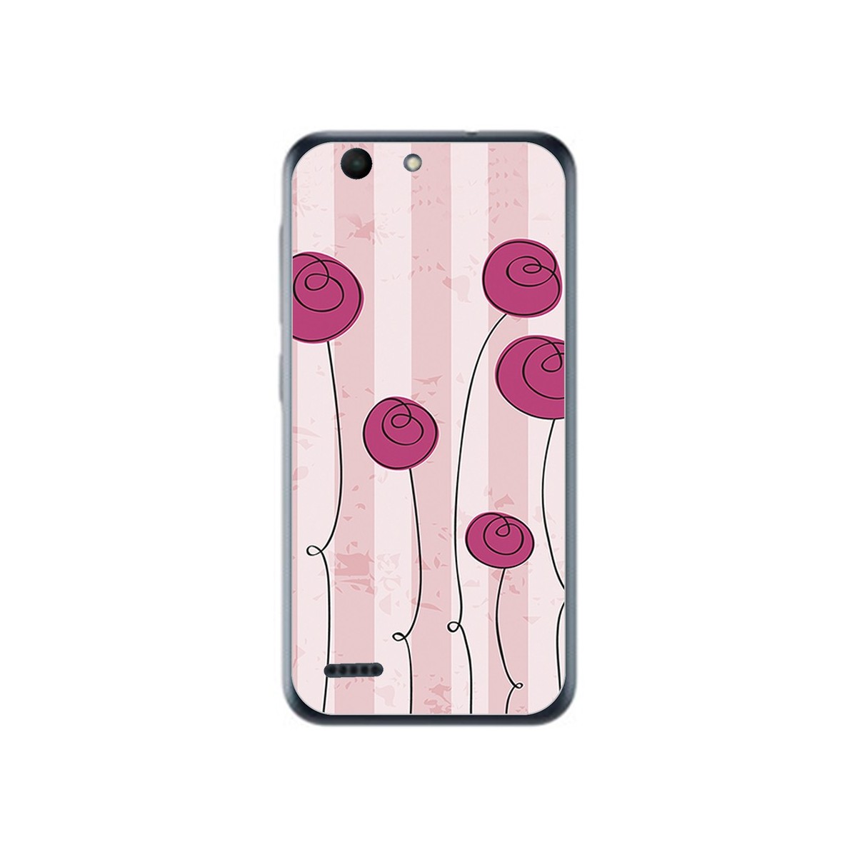 Funda Gel Tpu para Vodafone Smart E8 Diseño Flores Vintage Dibujos