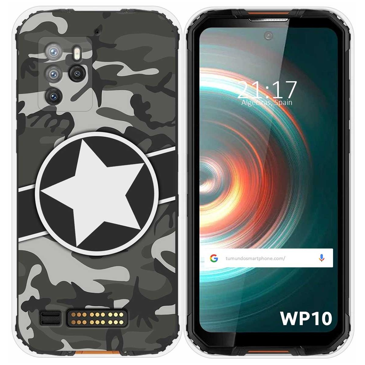 Funda Silicona para Oukitel WP10 diseño Camuflaje 02 Dibujos