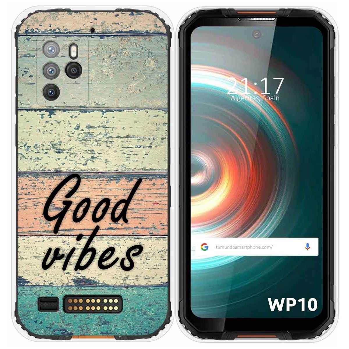 Funda Silicona para Oukitel WP10 diseño Madera 01 Dibujos