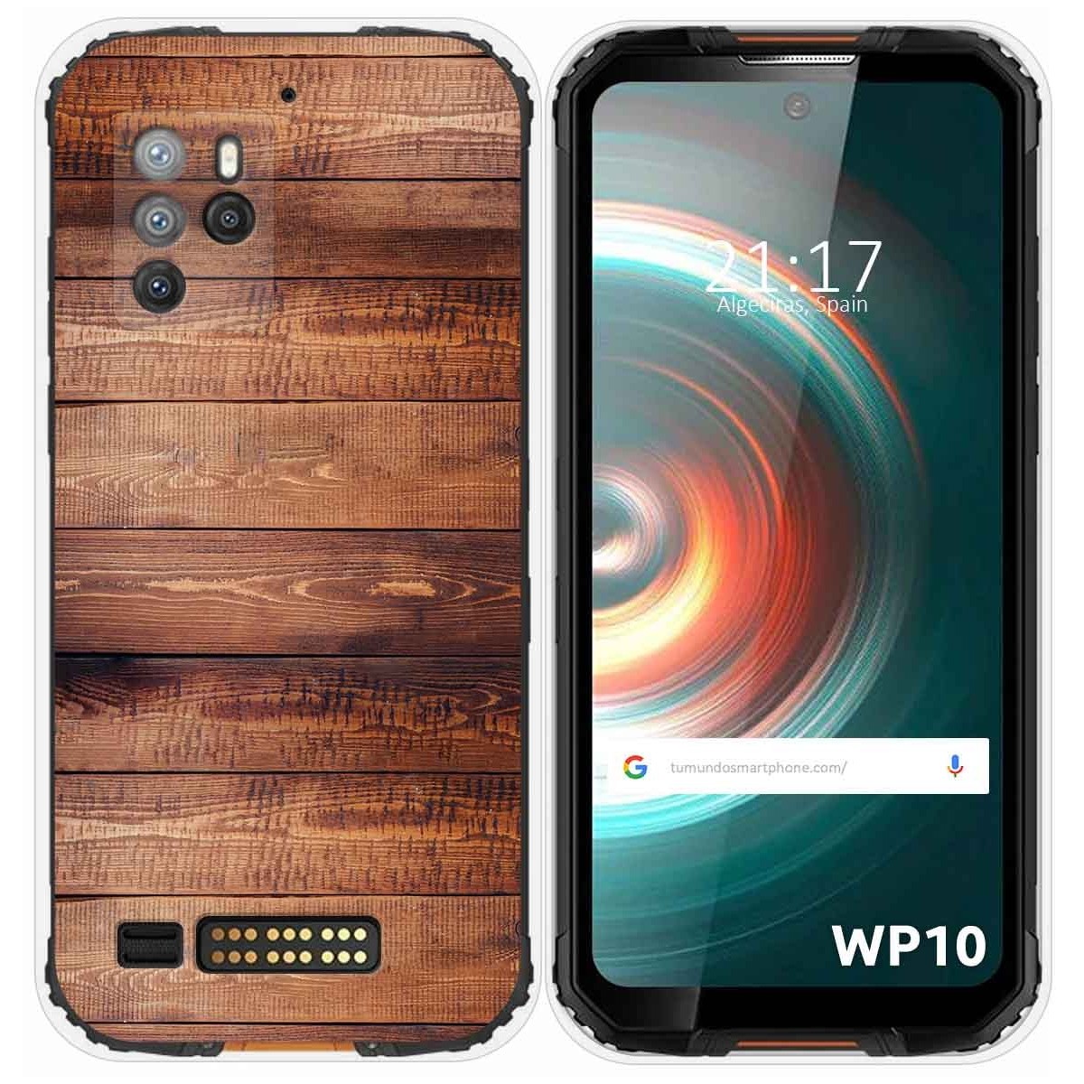 Funda Silicona para Oukitel WP10 diseño Madera 02 Dibujos