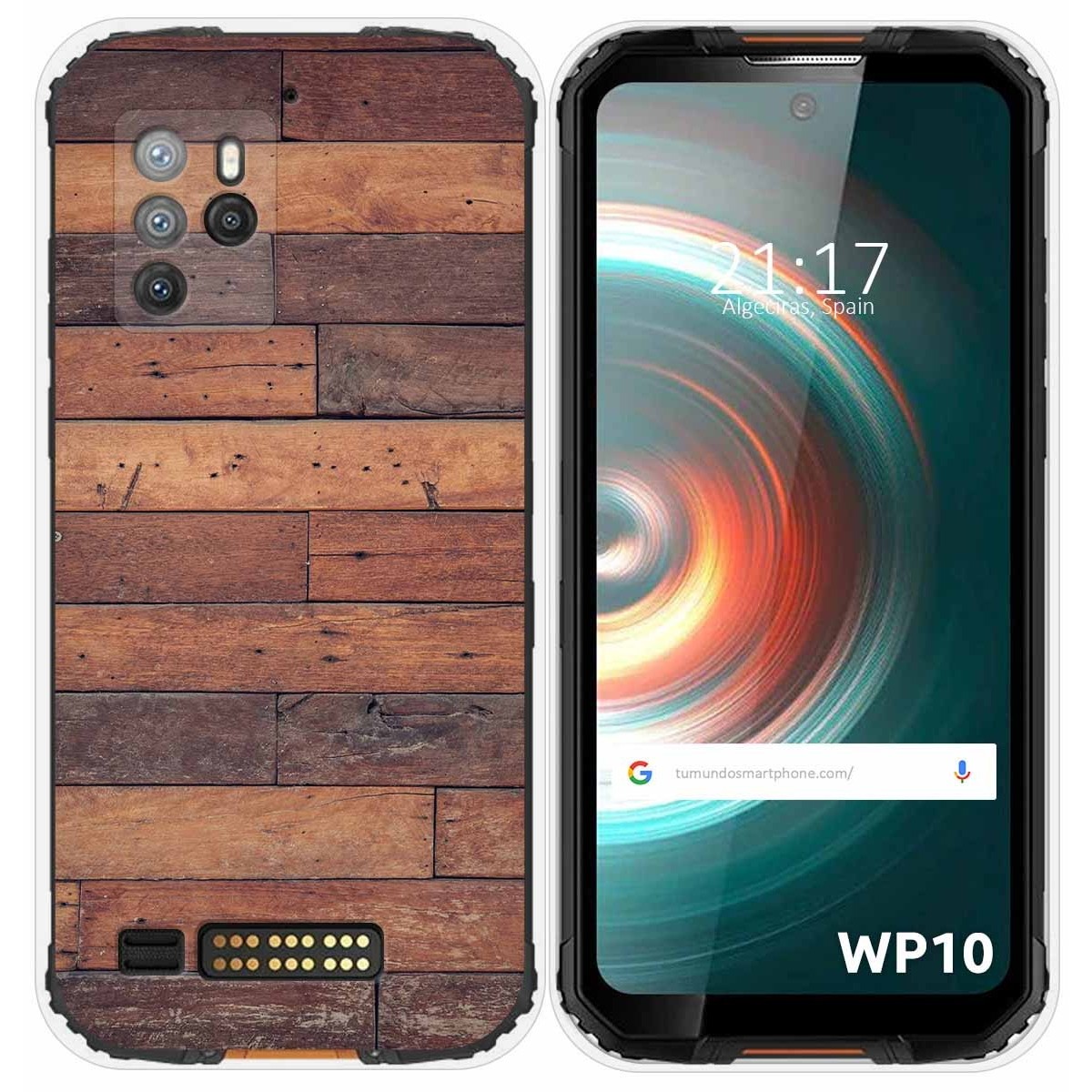 Funda Silicona para Oukitel WP10 diseño Madera 03 Dibujos