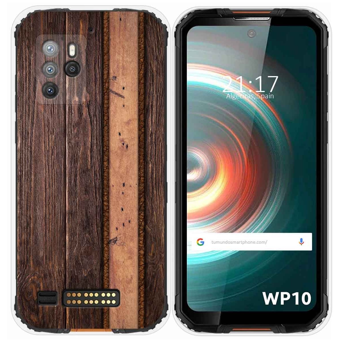 Funda Silicona para Oukitel WP10 diseño Madera 05 Dibujos