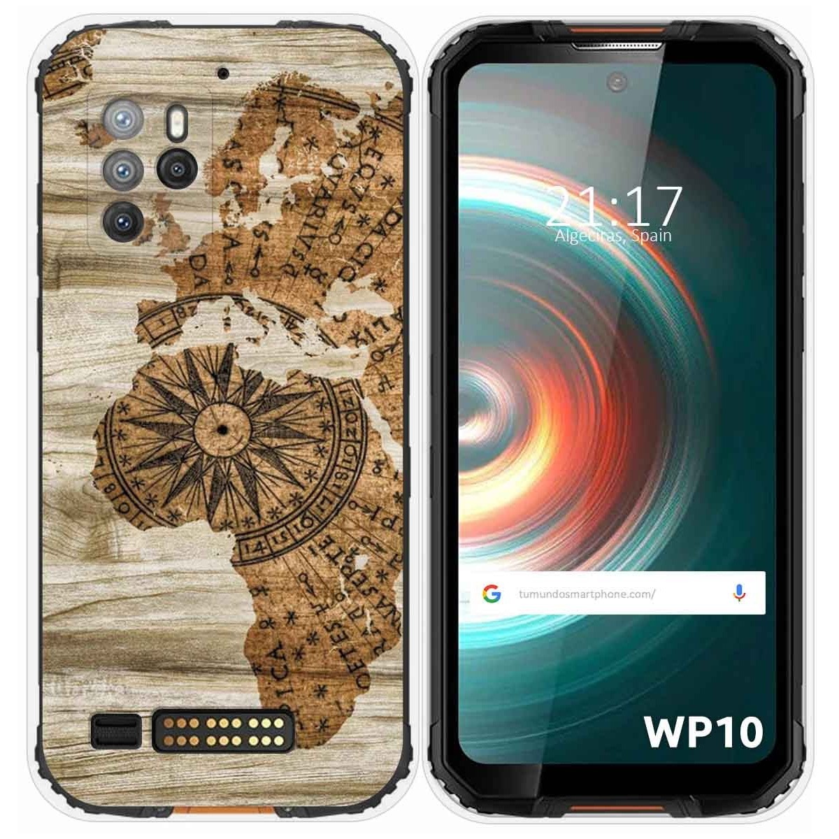 Funda Silicona para Oukitel WP10 diseño Madera 07 Dibujos