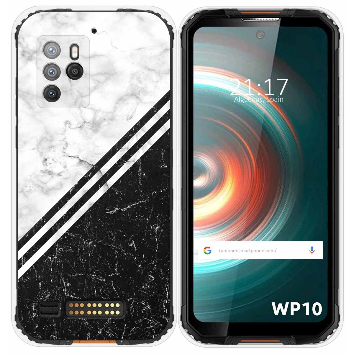 Funda Silicona para Oukitel WP10 diseño Mármol 01 Dibujos
