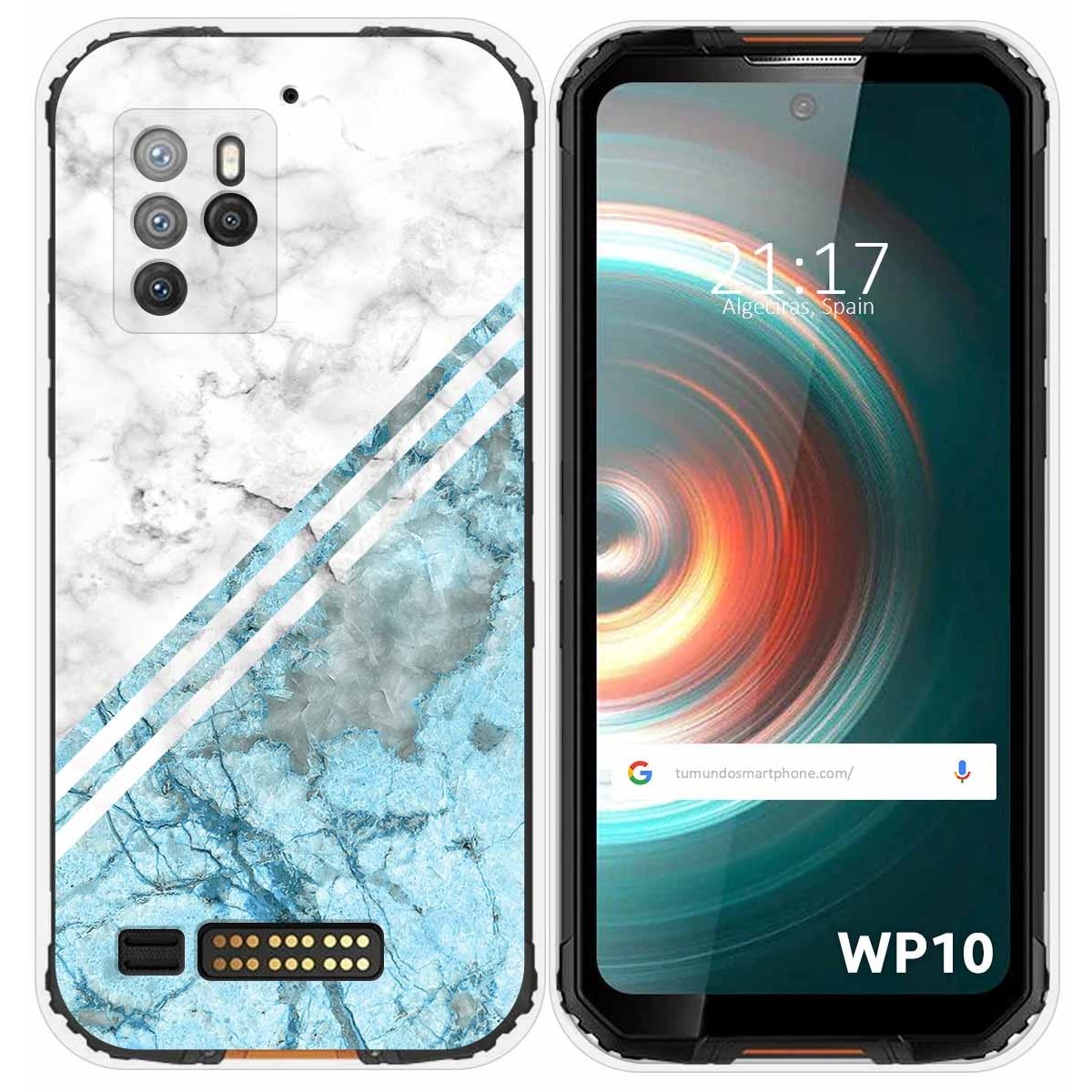 Funda Silicona para Oukitel WP10 diseño Mármol 02 Dibujos
